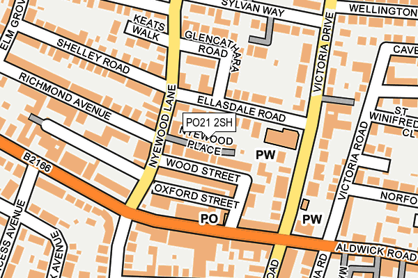 PO21 2SH map - OS OpenMap – Local (Ordnance Survey)