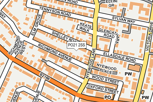 PO21 2SS map - OS OpenMap – Local (Ordnance Survey)