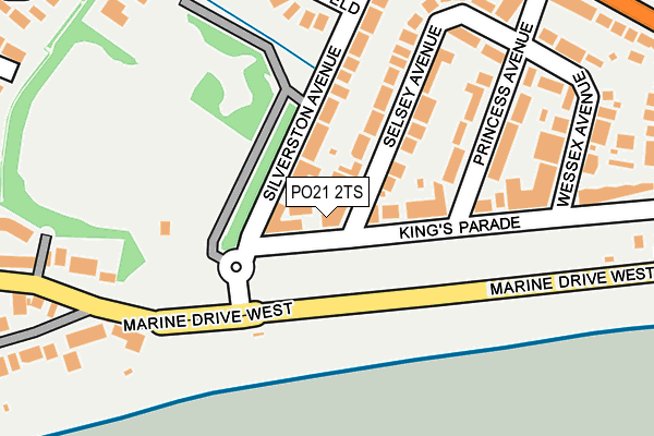 PO21 2TS map - OS OpenMap – Local (Ordnance Survey)