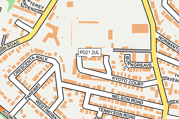 PO21 2UL map - OS OpenMap – Local (Ordnance Survey)