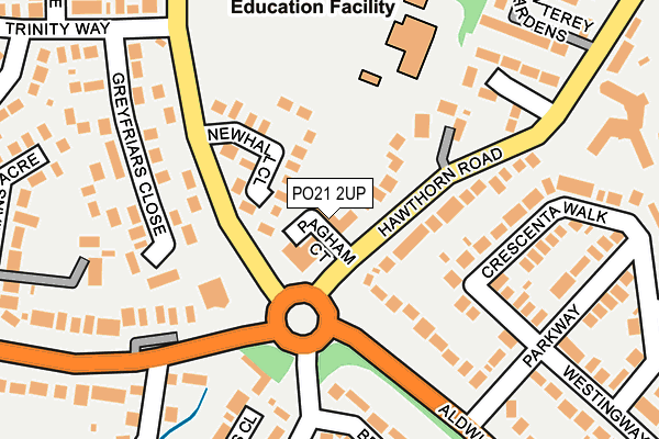 PO21 2UP map - OS OpenMap – Local (Ordnance Survey)