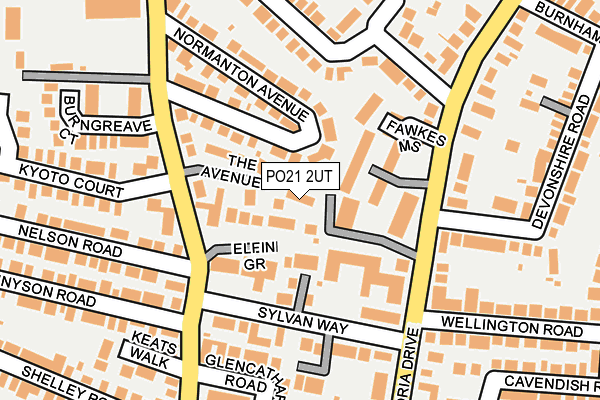 PO21 2UT map - OS OpenMap – Local (Ordnance Survey)