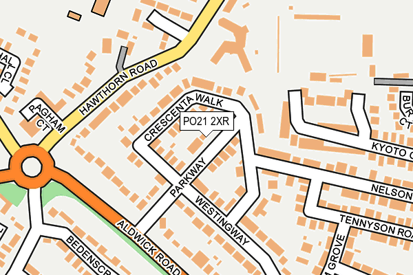 PO21 2XR map - OS OpenMap – Local (Ordnance Survey)