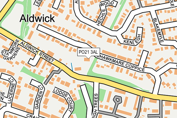 PO21 3AL map - OS OpenMap – Local (Ordnance Survey)