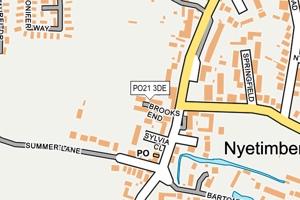 PO21 3DE map - OS OpenMap – Local (Ordnance Survey)