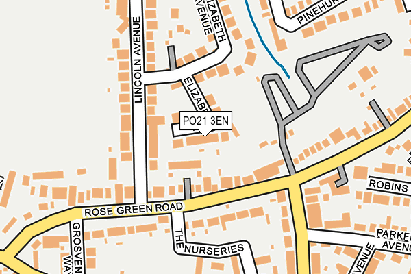 PO21 3EN map - OS OpenMap – Local (Ordnance Survey)