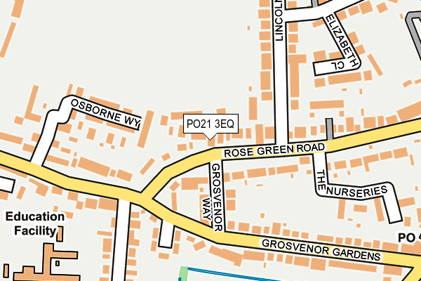 PO21 3EQ map - OS OpenMap – Local (Ordnance Survey)