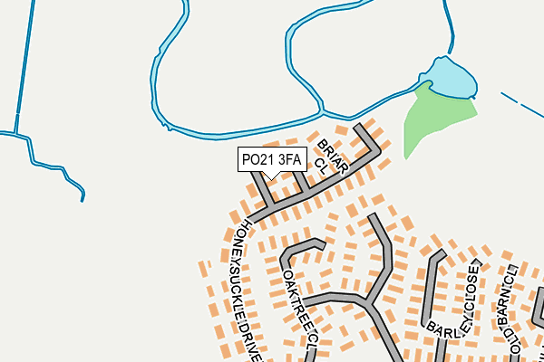 PO21 3FA map - OS OpenMap – Local (Ordnance Survey)