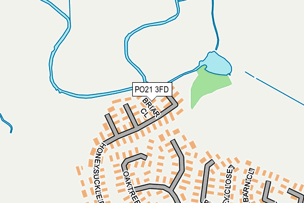 PO21 3FD map - OS OpenMap – Local (Ordnance Survey)