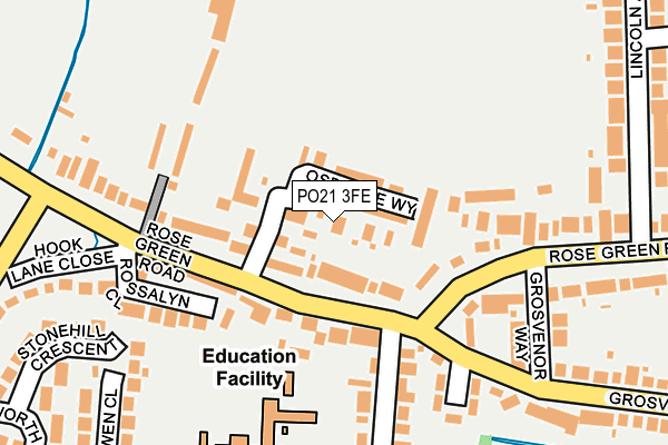 PO21 3FE map - OS OpenMap – Local (Ordnance Survey)