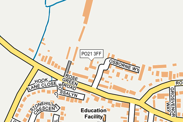 PO21 3FF map - OS OpenMap – Local (Ordnance Survey)