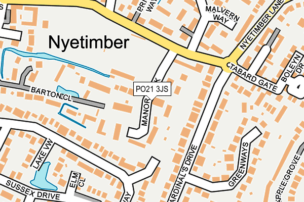 PO21 3JS map - OS OpenMap – Local (Ordnance Survey)