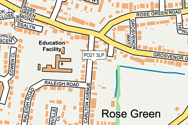 PO21 3LP map - OS OpenMap – Local (Ordnance Survey)