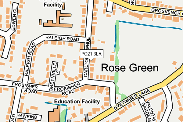 PO21 3LR map - OS OpenMap – Local (Ordnance Survey)