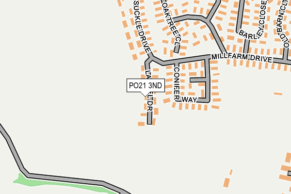 PO21 3ND map - OS OpenMap – Local (Ordnance Survey)