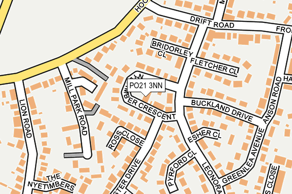 PO21 3NN map - OS OpenMap – Local (Ordnance Survey)