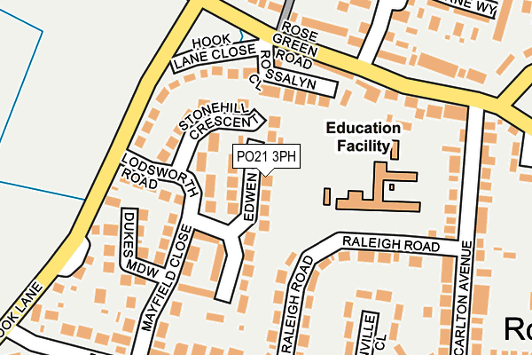 PO21 3PH map - OS OpenMap – Local (Ordnance Survey)