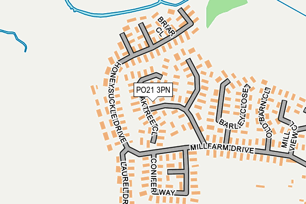 PO21 3PN map - OS OpenMap – Local (Ordnance Survey)