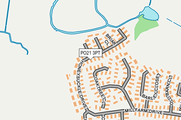 PO21 3PT map - OS OpenMap – Local (Ordnance Survey)