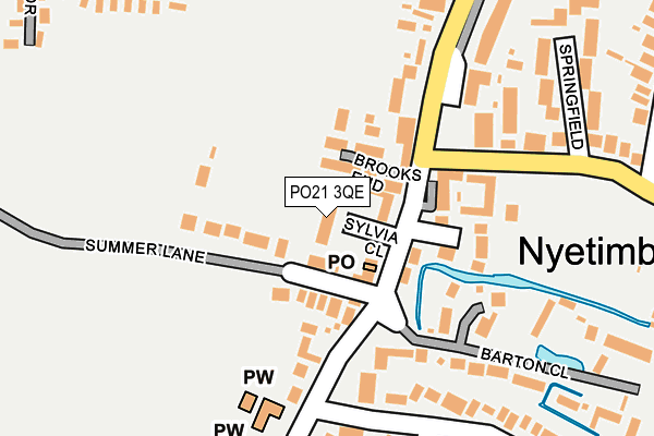 PO21 3QE map - OS OpenMap – Local (Ordnance Survey)