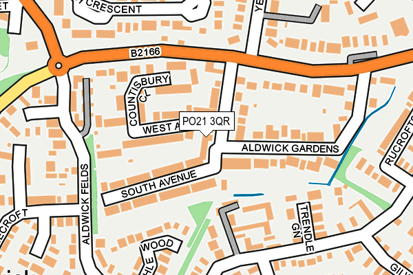 PO21 3QR map - OS OpenMap – Local (Ordnance Survey)