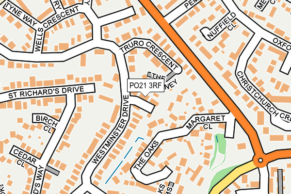 PO21 3RF map - OS OpenMap – Local (Ordnance Survey)