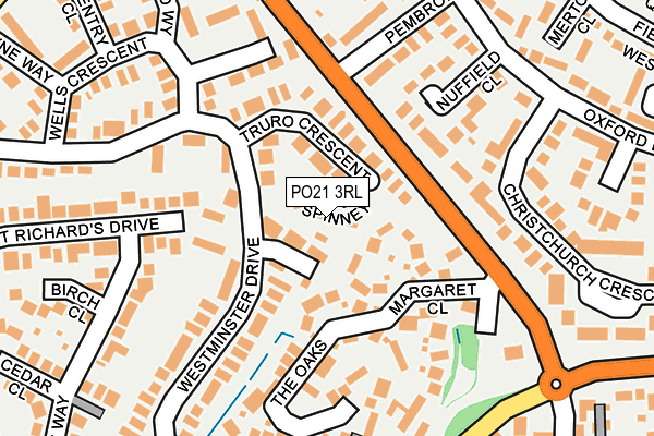 PO21 3RL map - OS OpenMap – Local (Ordnance Survey)