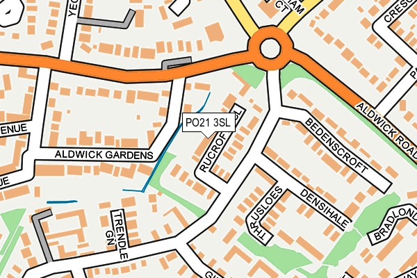 PO21 3SL map - OS OpenMap – Local (Ordnance Survey)