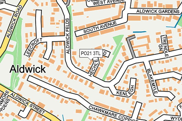 PO21 3TL map - OS OpenMap – Local (Ordnance Survey)