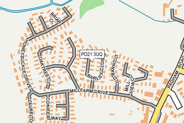 PO21 3UQ map - OS OpenMap – Local (Ordnance Survey)