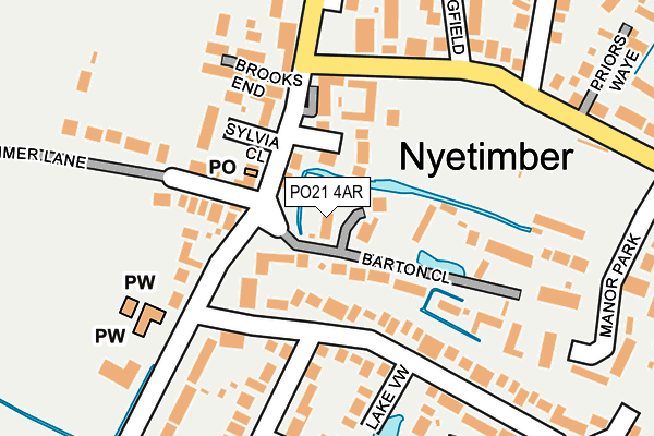 PO21 4AR map - OS OpenMap – Local (Ordnance Survey)