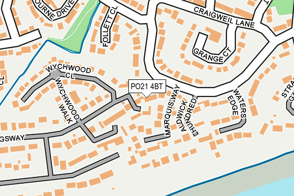 PO21 4BT map - OS OpenMap – Local (Ordnance Survey)