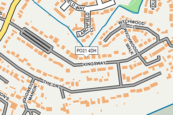 PO21 4DH map - OS OpenMap – Local (Ordnance Survey)