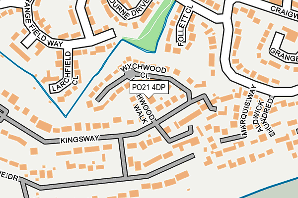PO21 4DP map - OS OpenMap – Local (Ordnance Survey)