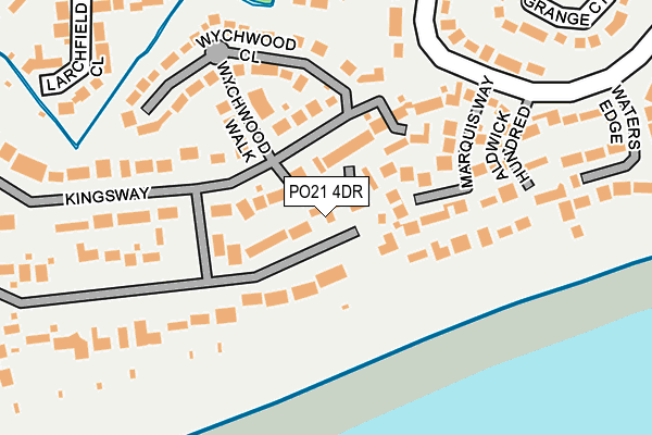 PO21 4DR map - OS OpenMap – Local (Ordnance Survey)