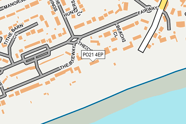 PO21 4EP map - OS OpenMap – Local (Ordnance Survey)