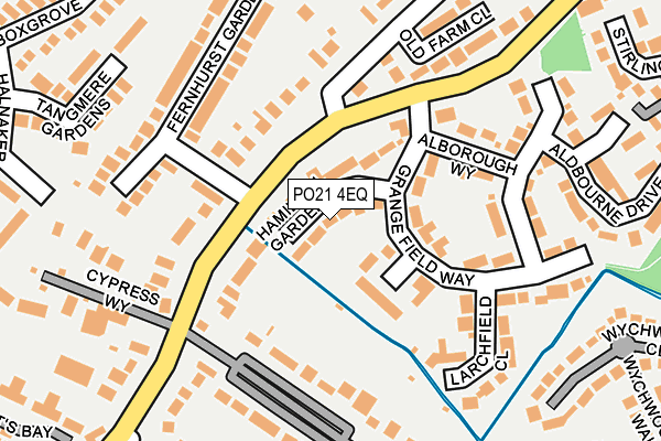 PO21 4EQ map - OS OpenMap – Local (Ordnance Survey)