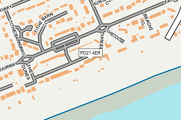 PO21 4ER map - OS OpenMap – Local (Ordnance Survey)