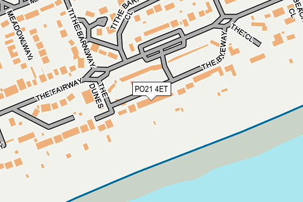 PO21 4ET map - OS OpenMap – Local (Ordnance Survey)