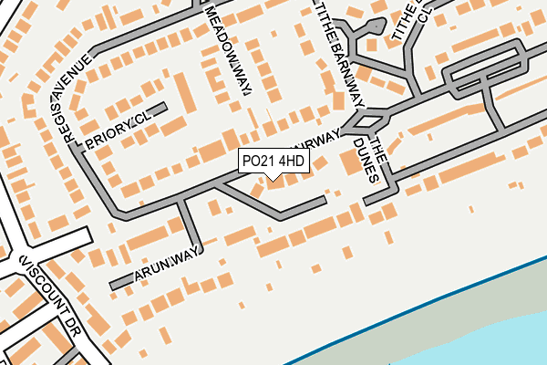 PO21 4HD map - OS OpenMap – Local (Ordnance Survey)