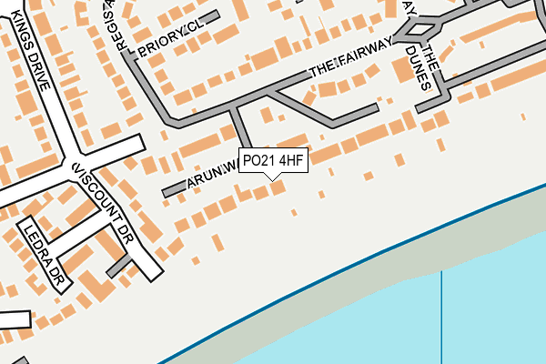 PO21 4HF map - OS OpenMap – Local (Ordnance Survey)