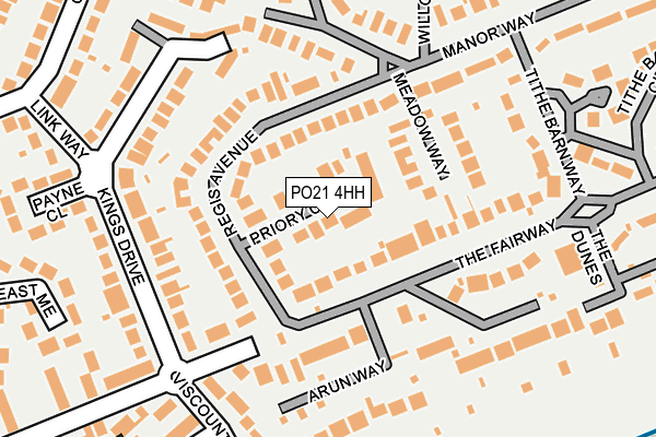 PO21 4HH map - OS OpenMap – Local (Ordnance Survey)