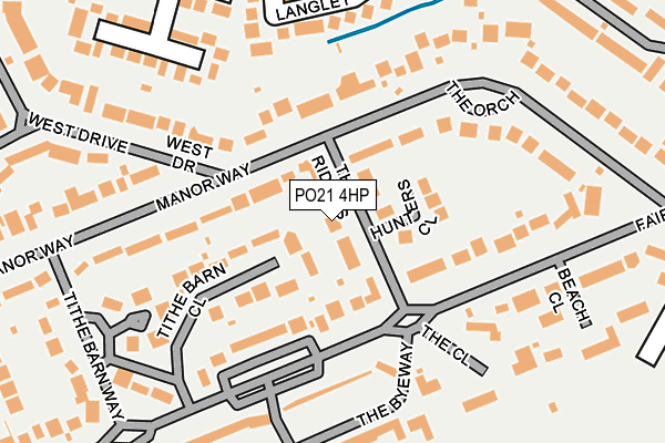 PO21 4HP map - OS OpenMap – Local (Ordnance Survey)