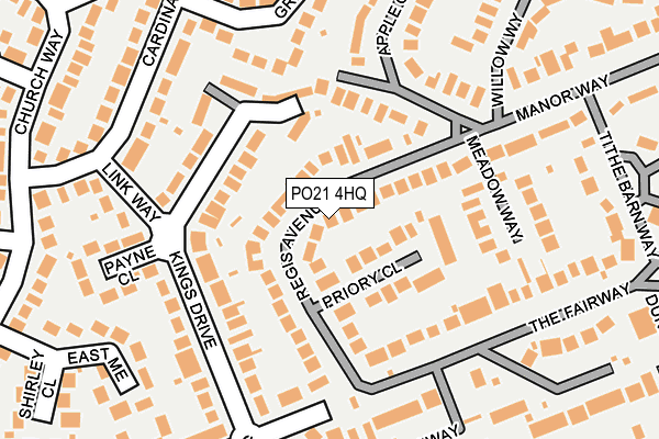 PO21 4HQ map - OS OpenMap – Local (Ordnance Survey)