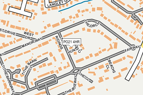 PO21 4HR map - OS OpenMap – Local (Ordnance Survey)