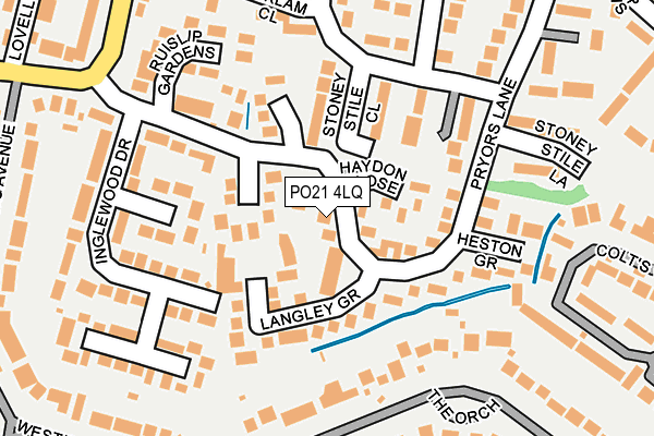 PO21 4LQ map - OS OpenMap – Local (Ordnance Survey)