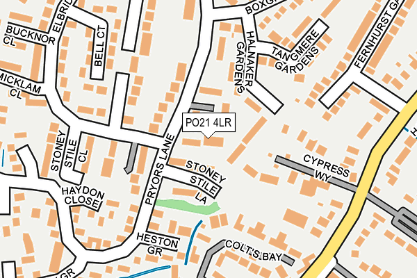 PO21 4LR map - OS OpenMap – Local (Ordnance Survey)