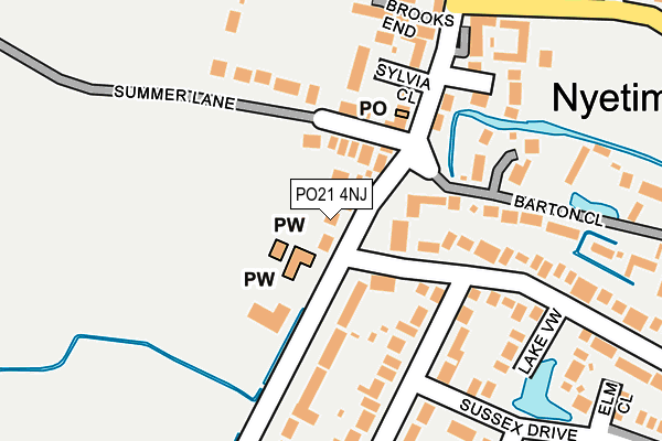 PO21 4NJ map - OS OpenMap – Local (Ordnance Survey)