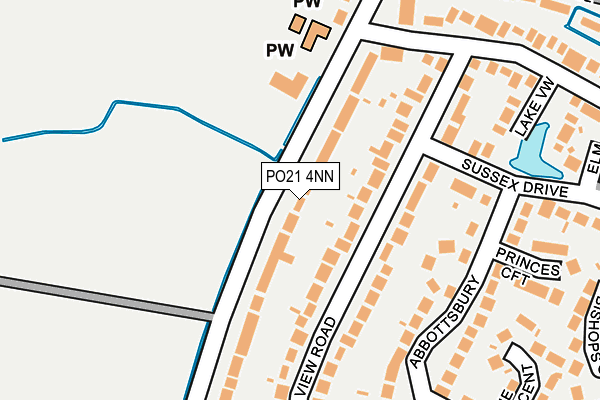 PO21 4NN map - OS OpenMap – Local (Ordnance Survey)