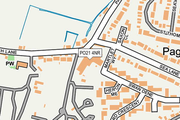 PO21 4NR map - OS OpenMap – Local (Ordnance Survey)